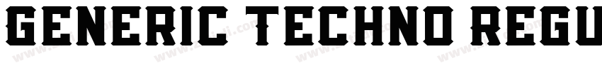 Generic Techno Regul字体转换